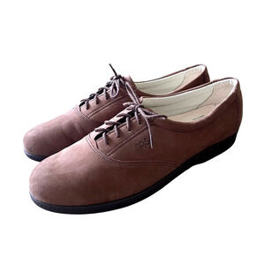 SAS Womans 10 Tripad Comfort Shoes Casual Leather Oxford Walking Sneakers Brown
